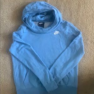 Small blue Nike hoodie like new!!